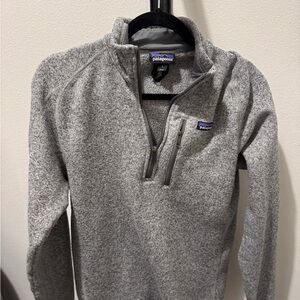 Patagonia Men's Zip-Up Sweater in Heather Gray